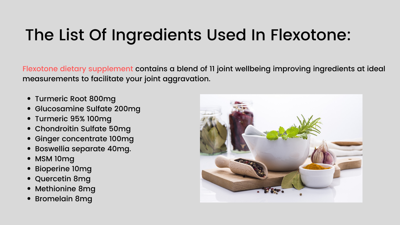 Flexotone Ingredients