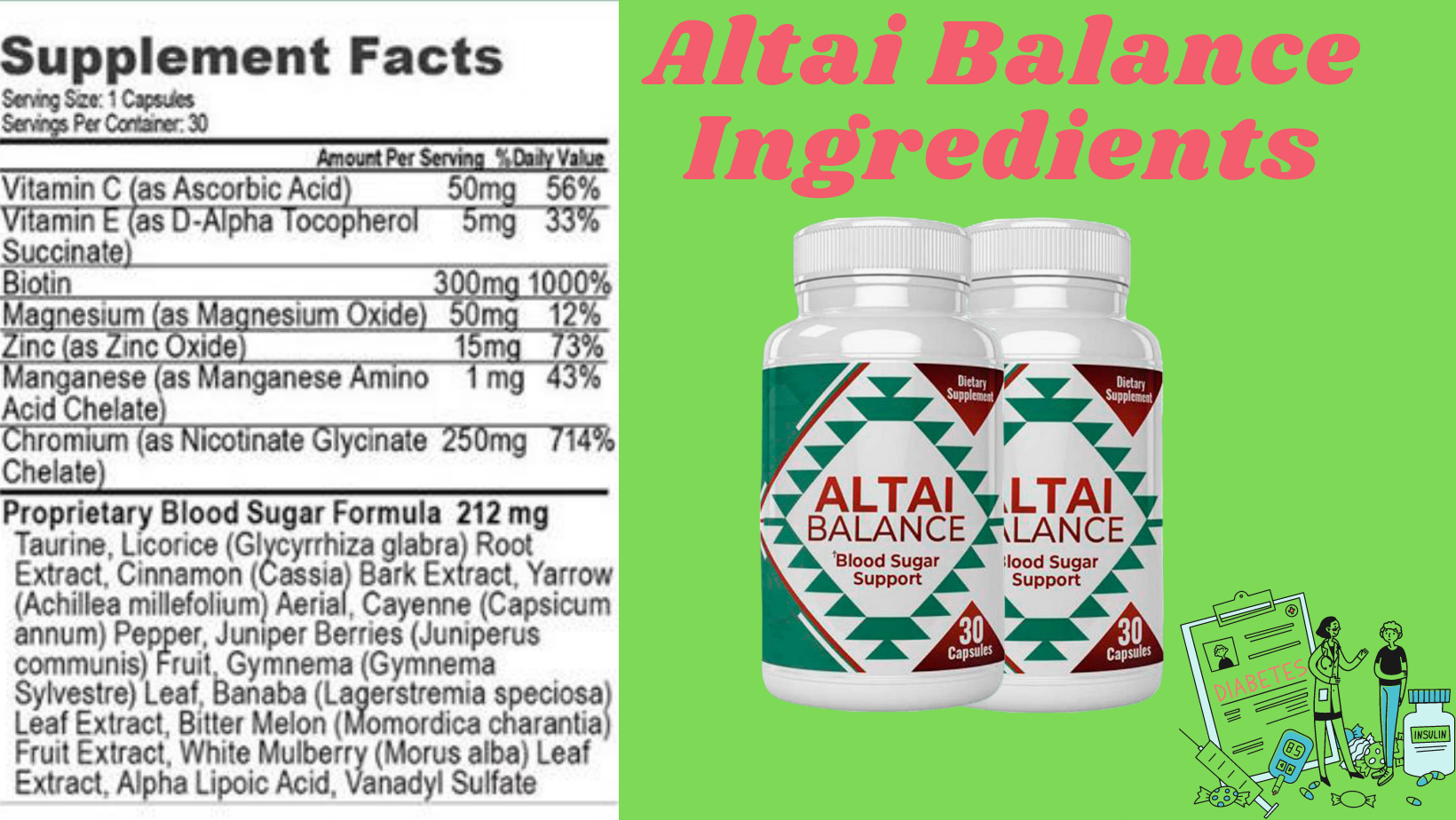 Altai Balance ingredients